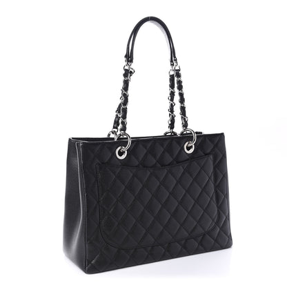 Chanel Caviar Quilted Grand Shopping Tote GST Black 3 of 10