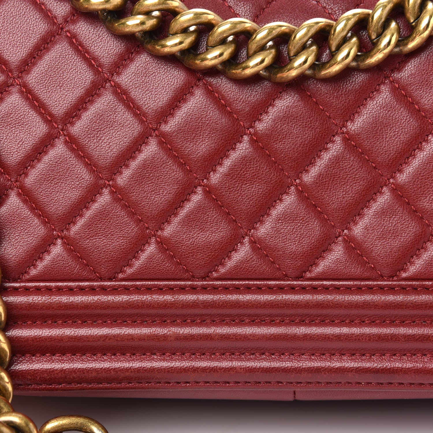 Chanel Lambskin Quilted Medium Boy Flap Red 12 of 16