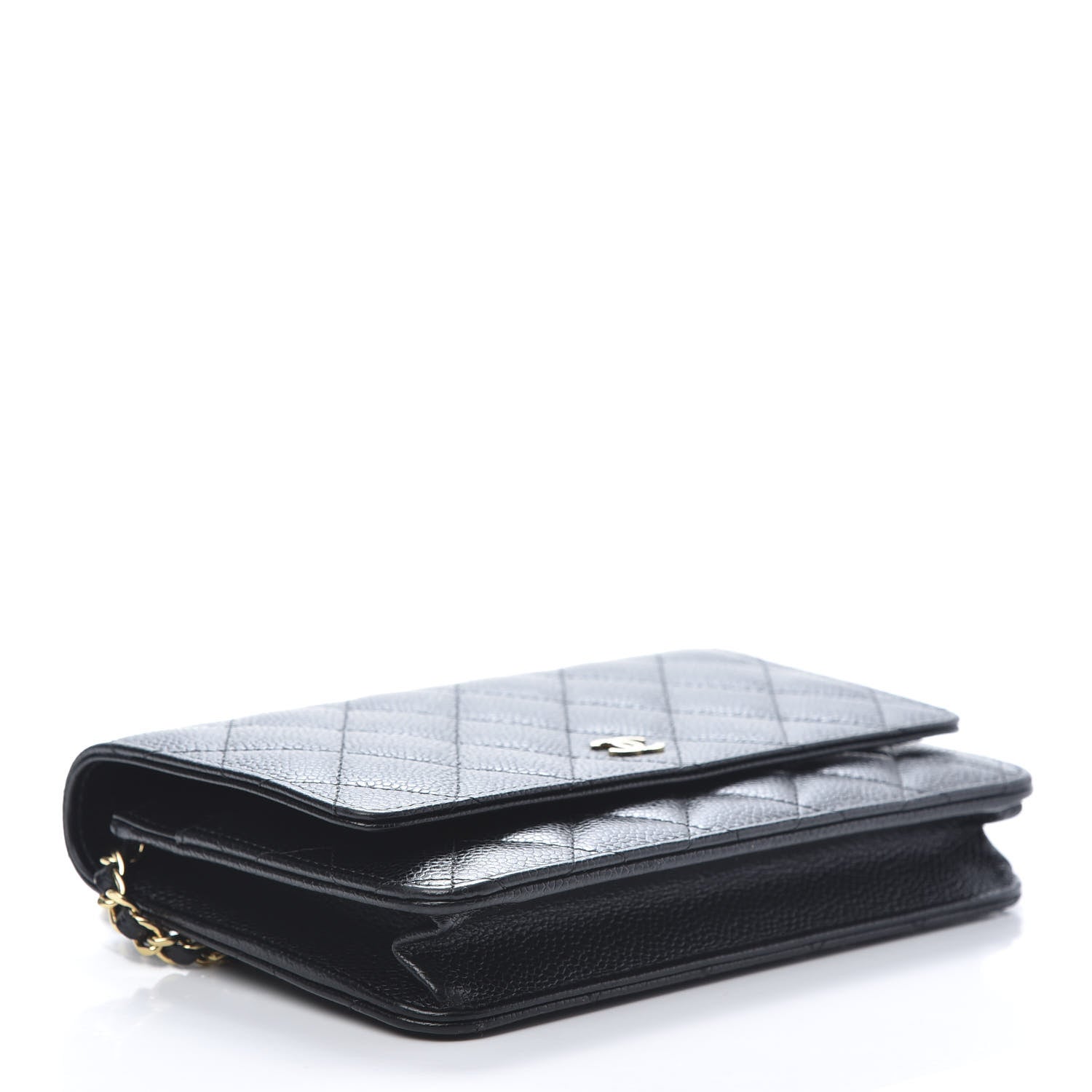 Chanel Caviar Quilted Wallet On Chain WOC Black 4 of 11