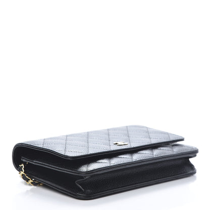 Chanel Caviar Quilted Wallet On Chain WOC Black 4 of 11