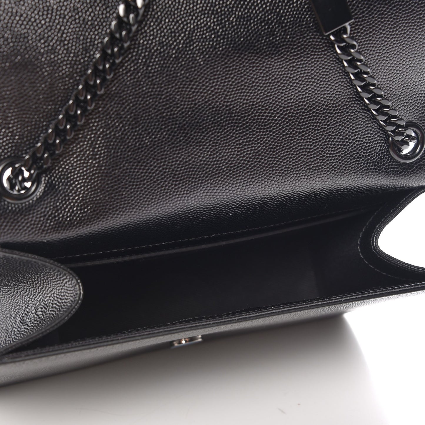 Grain De Poudre Small Monogram Kate Satchel Black