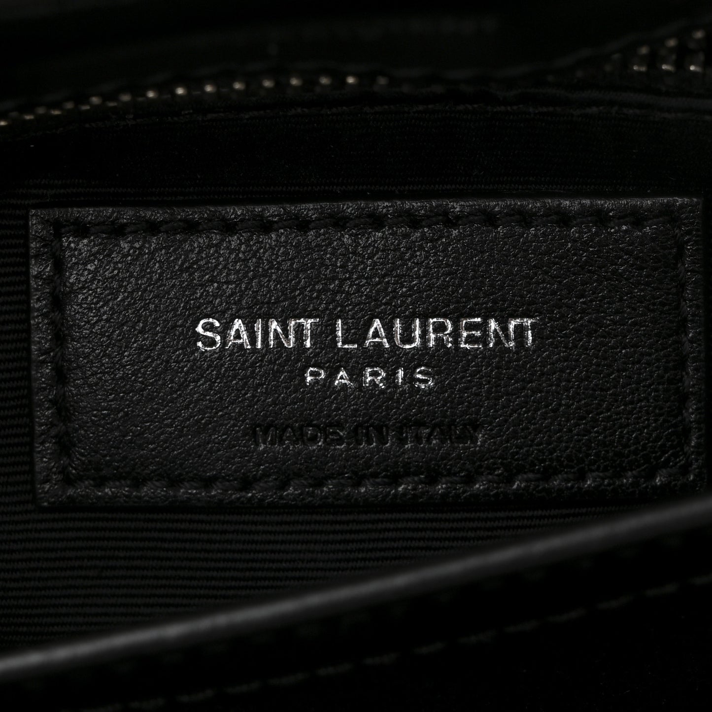 Calfskin Y Quilted Monogram Toy Loulou Crossbody Bag Black