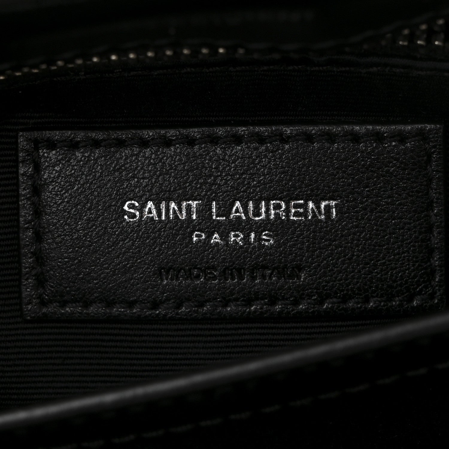 Saint Laurent Calfskin Y Quilted Monogram Toy Loulou Crossbody Bag Black 6 of 10