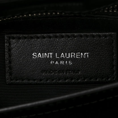 Saint Laurent Calfskin Y Quilted Monogram Toy Loulou Crossbody Bag Black 6 of 10