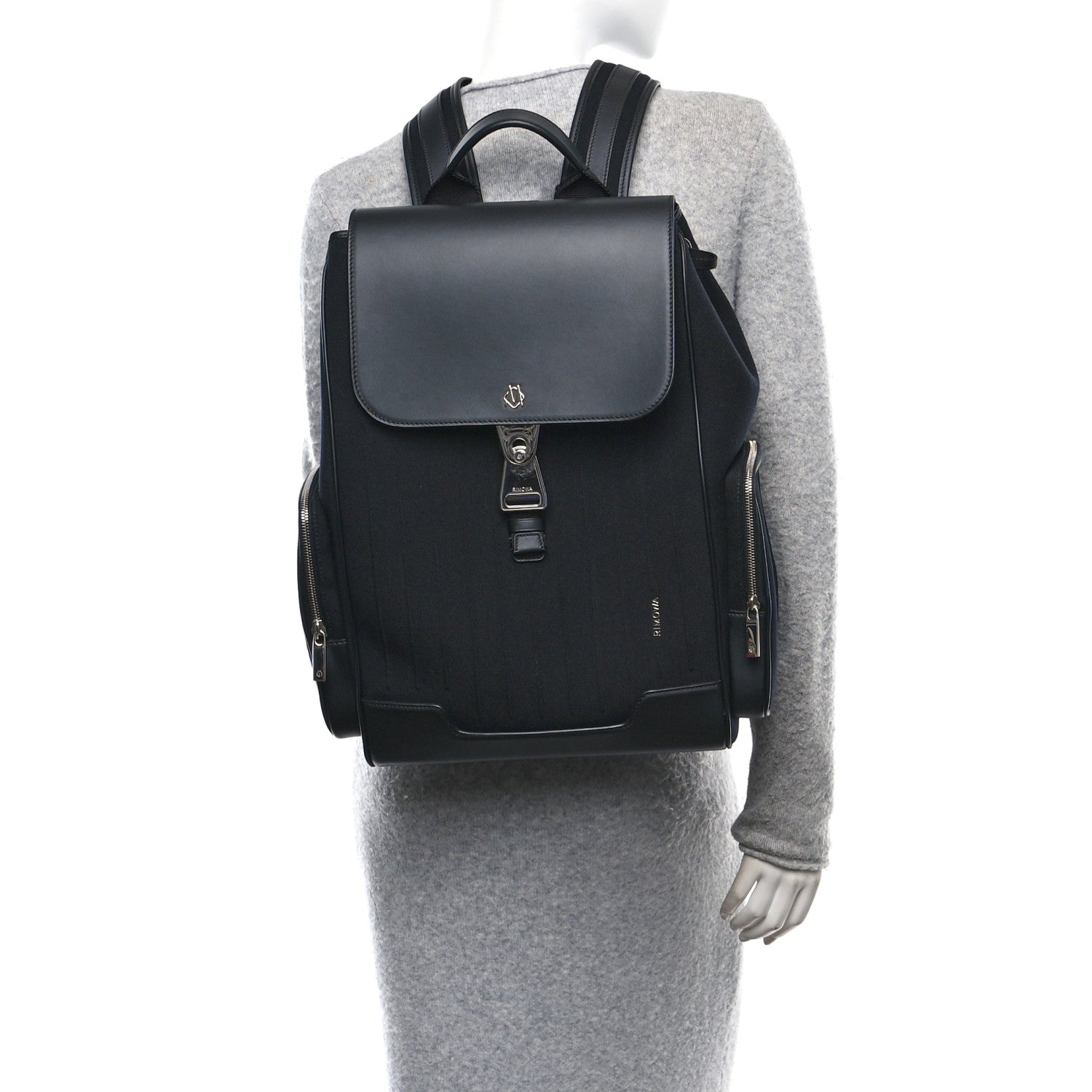 Rimowa Canvas Calfskin Never Still Small Backpack Black 2 of 9
