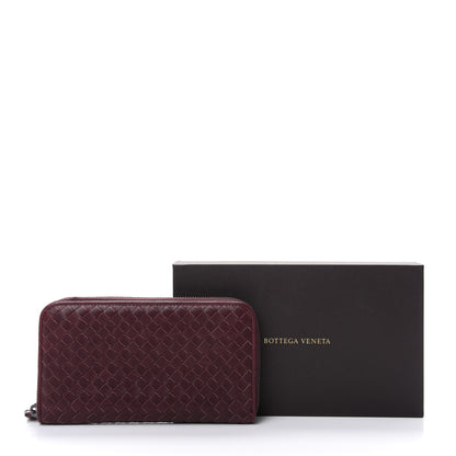 Bottega Veneta Nappa Intrecciato Zip Around Wallet Aubergine 8 of 8