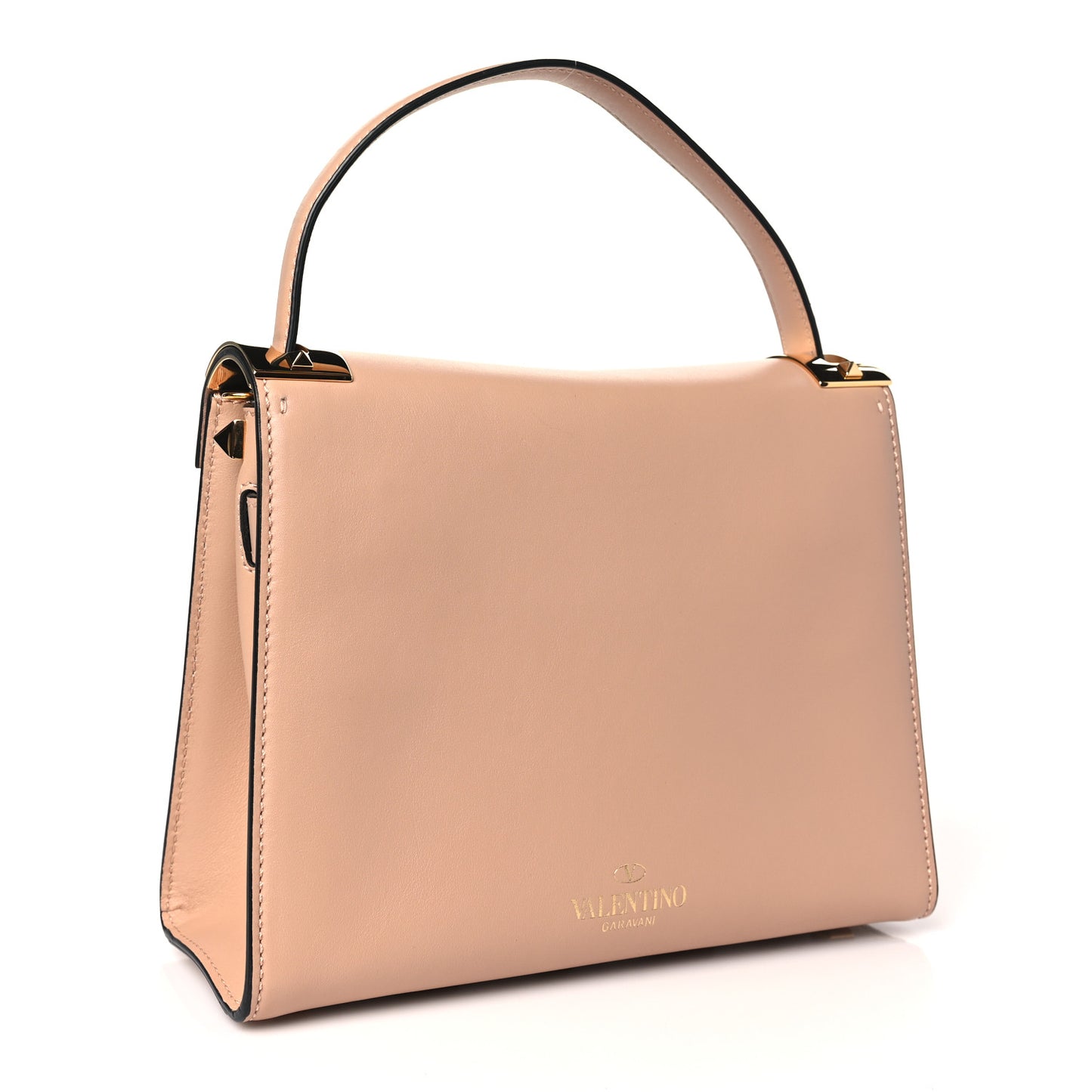 Calfskin Medium My Rockstud Frame Bag Beige