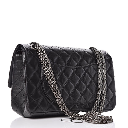 Chanel Aged Calfskin Quilted 2.55 Reissue 225 Flap Black 3 of 9
