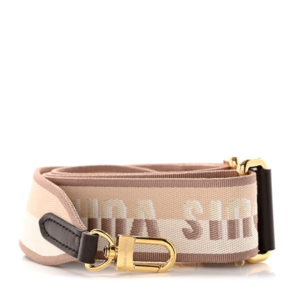 Louis Vuitton Jacquard Speedy Bandouliere 20 Shoulder Strap Beige Brown 1 of 3