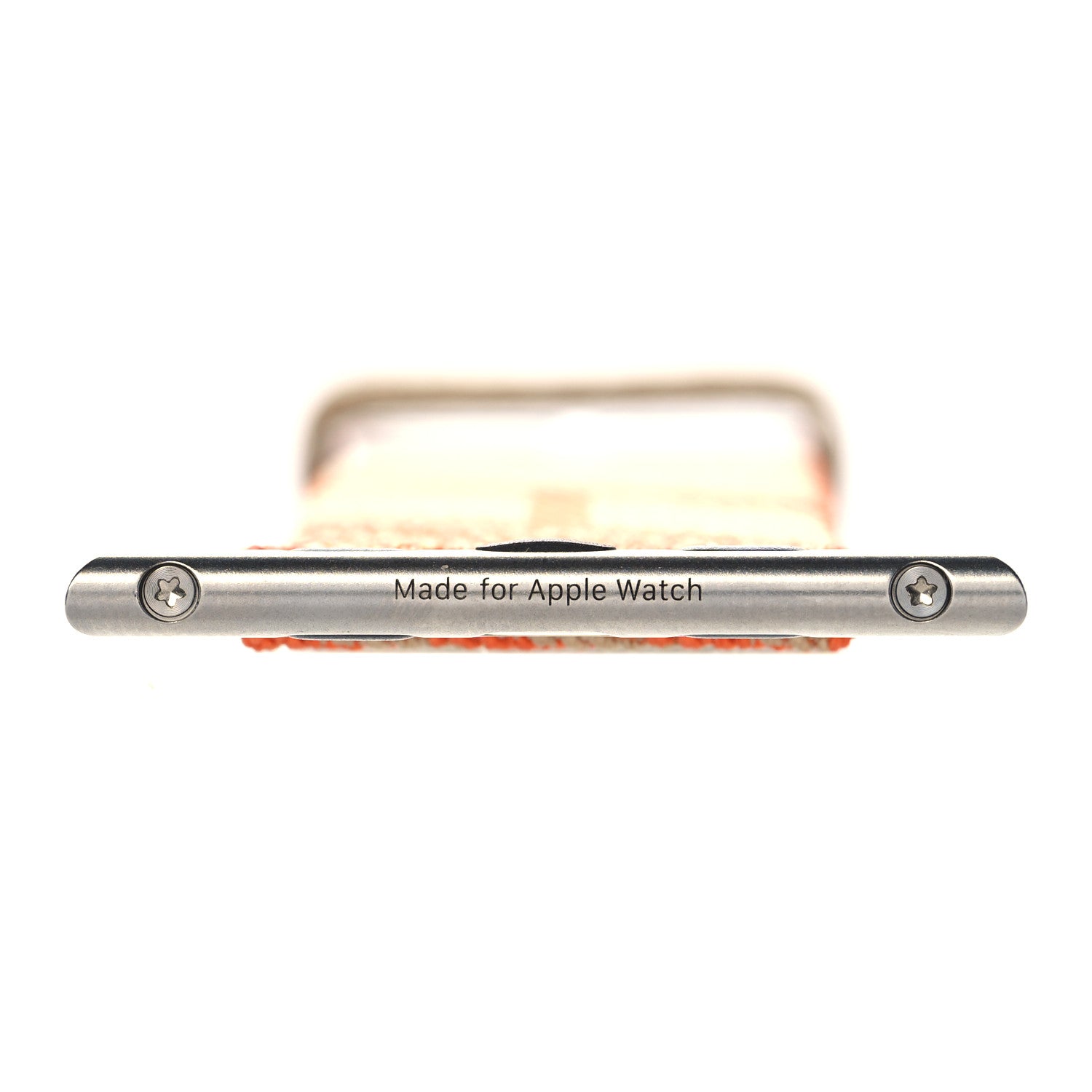 Hermes Nylon Weave Apple Watch Single Tour Band 44mm Kraft Orange 4 of 5