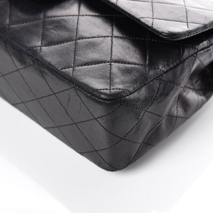 Chanel Lambskin Quilted Medium Double Flap Black 11 of 19