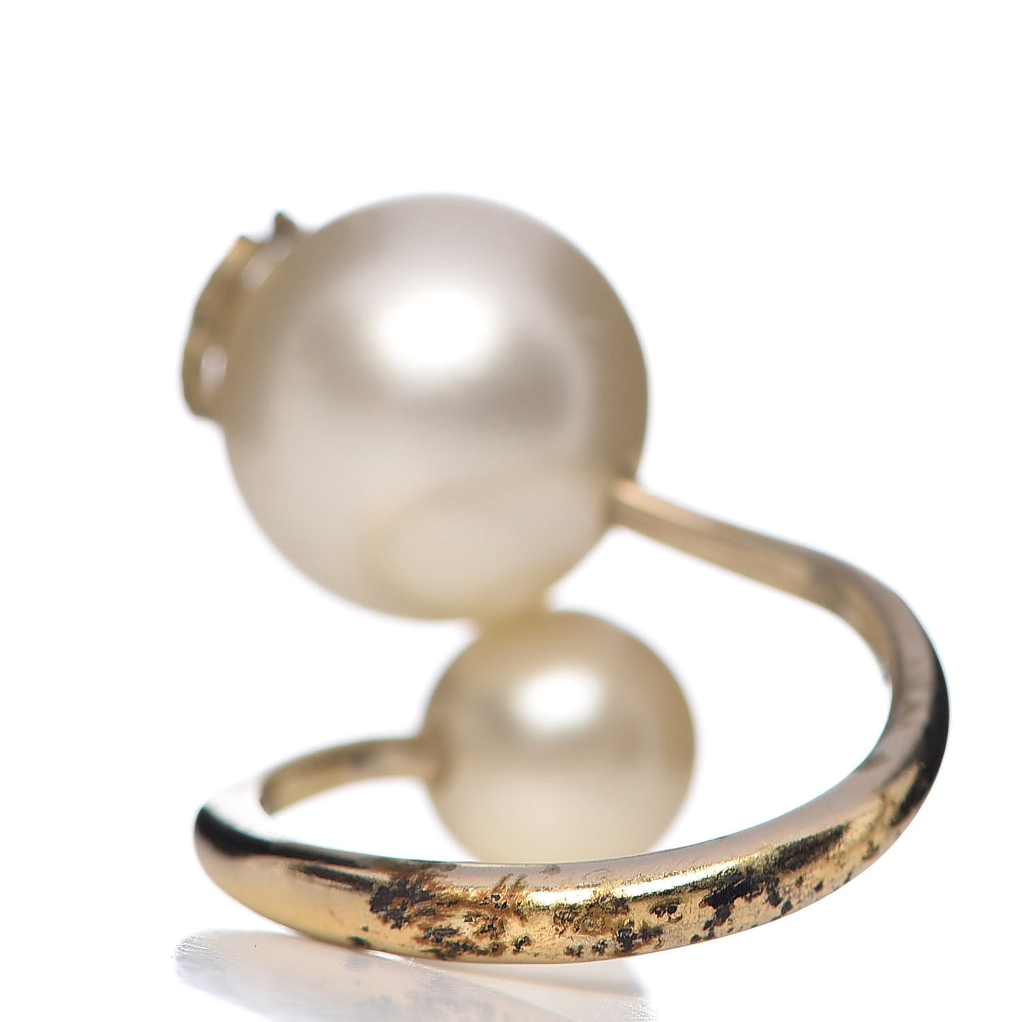 Pearl CC Ring 6 Gold Pearly White