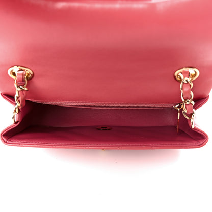 Chanel Lambskin Quilted Valentine Charms Mini Rectangular Flap Pink 6 of 14