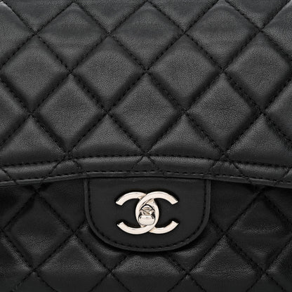 Chanel Lambskin Quilted Messenger Bag Black 8 of 15