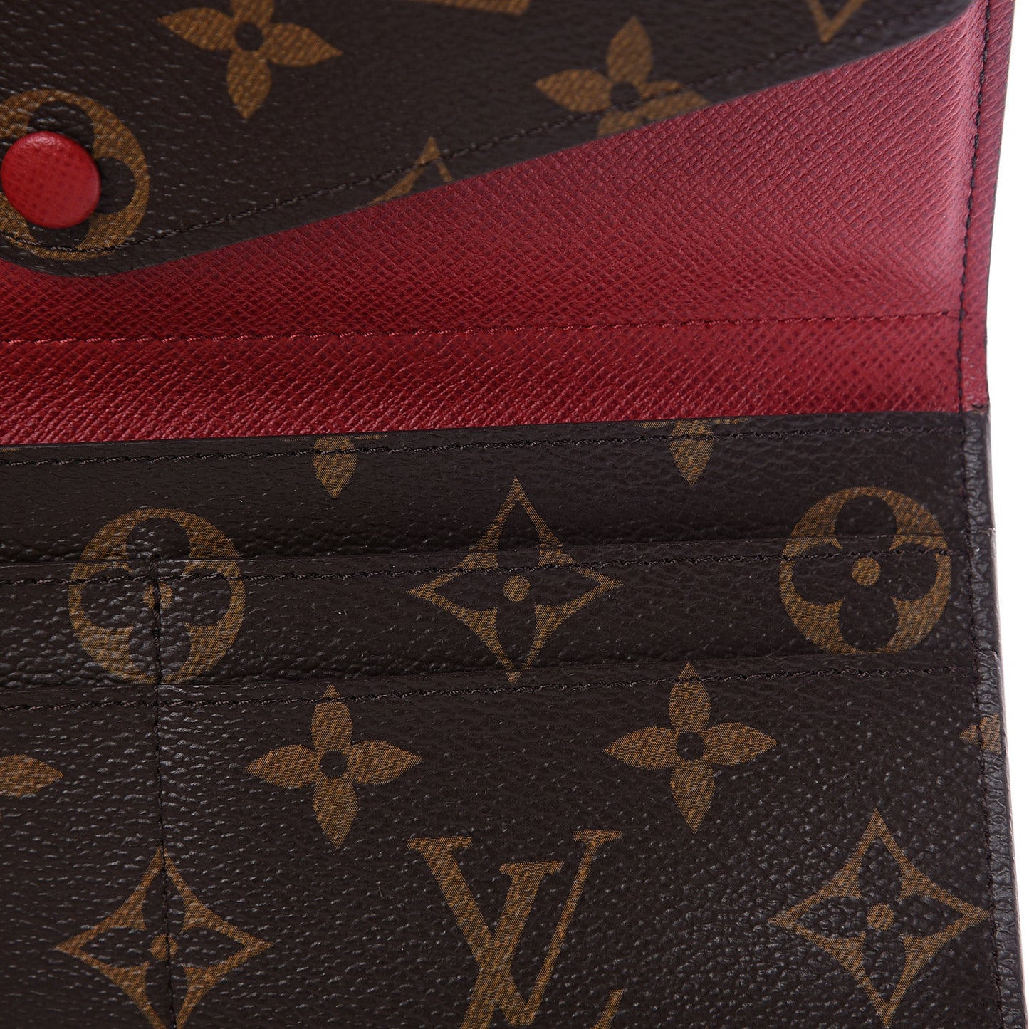 Monogram Josephine Wallet Red