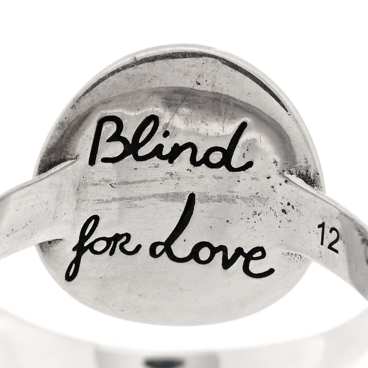 Gucci Sterling Silver Blind for Love Mystic Cat Ring 52 6 5 of 6
