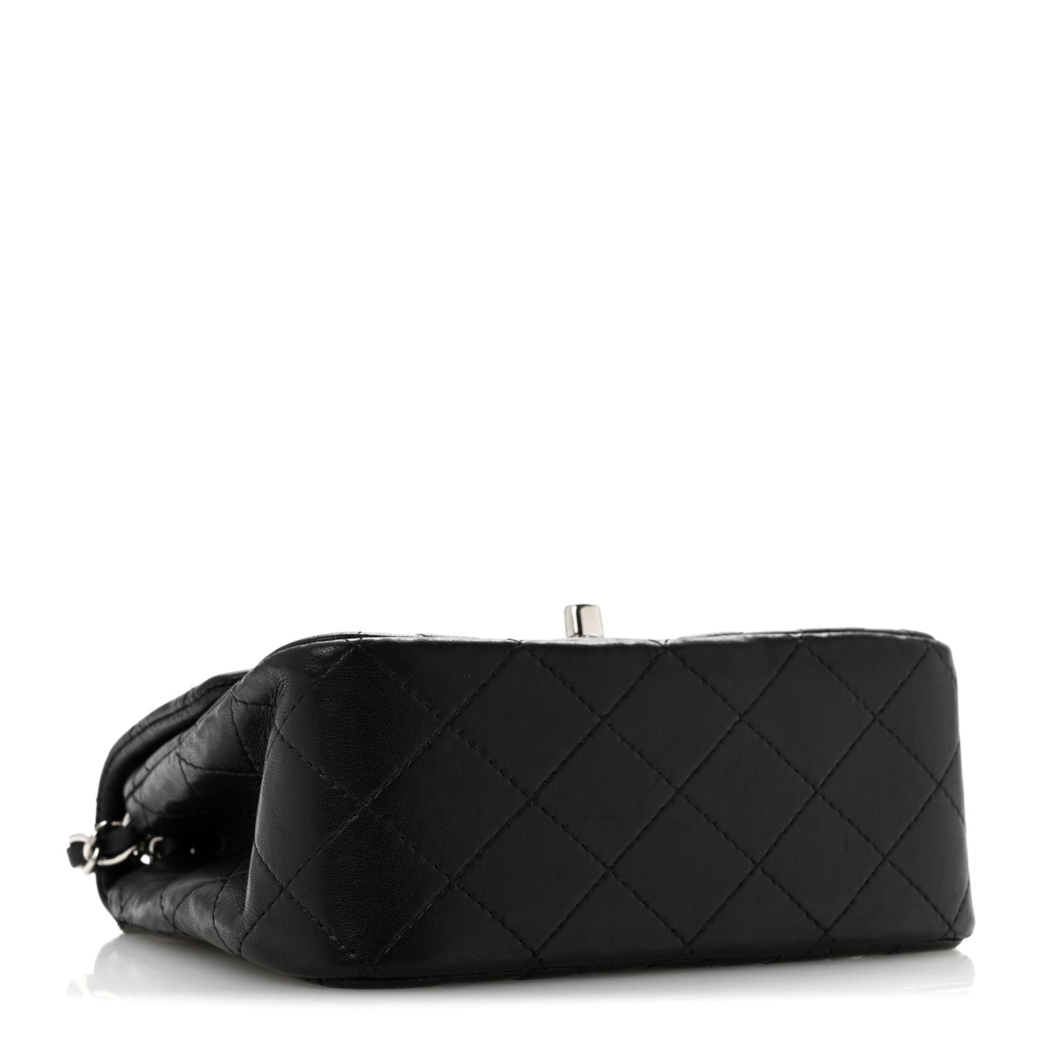 Chanel Lambskin Quilted Mini Square Flap Black 4 of 14