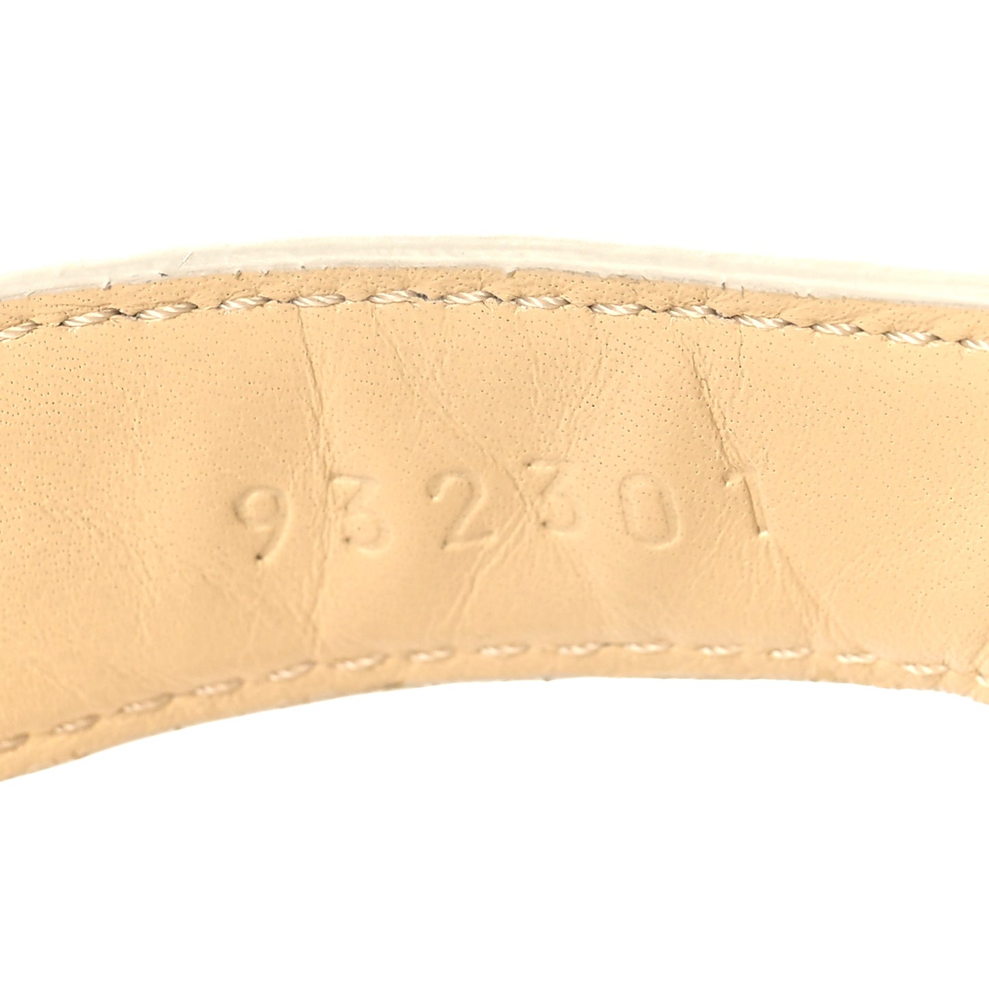 Goatskin Comfort Platform Sandals 38 White