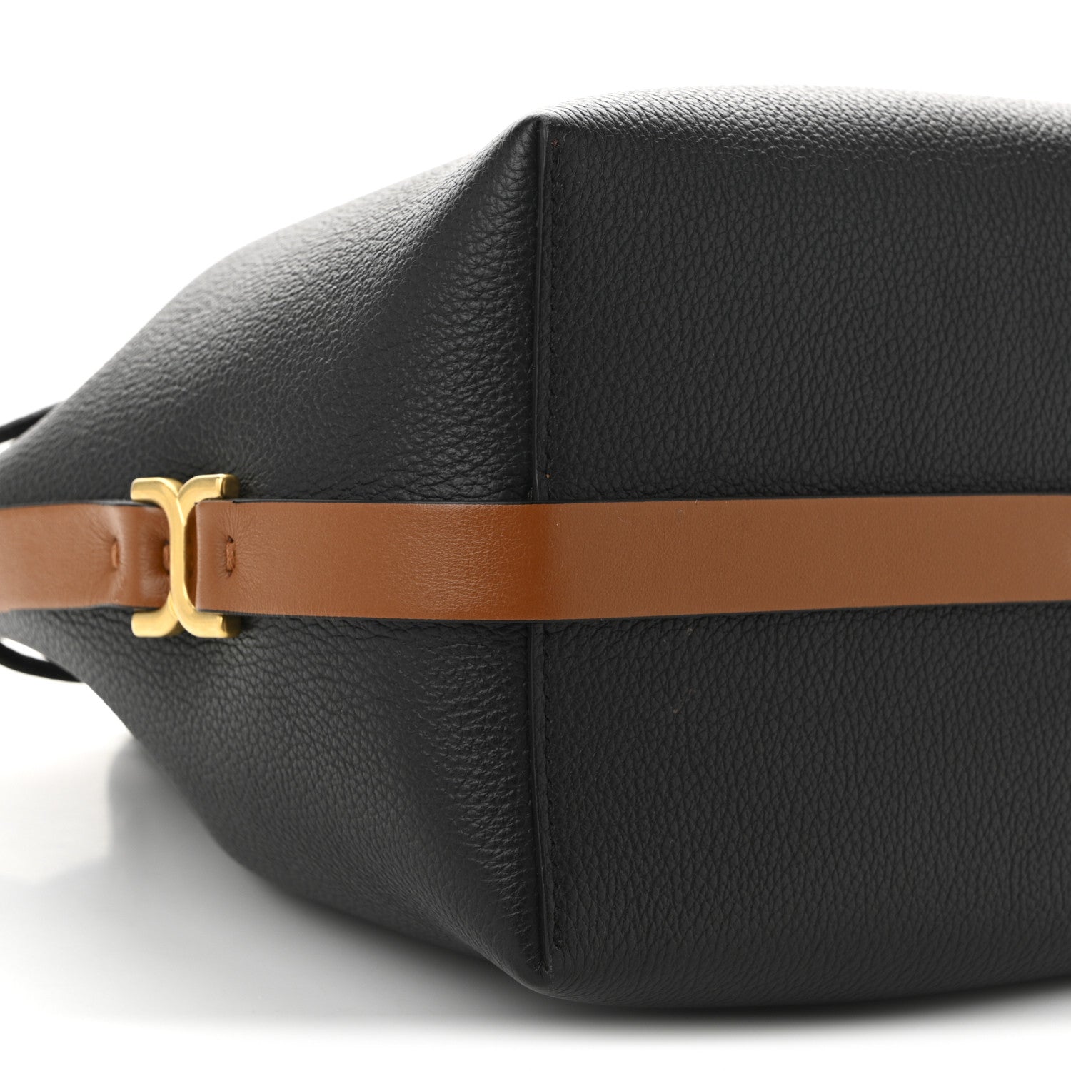 Chloe Grained Calfskin Marcie Bucket Bag Black 9 of 10
