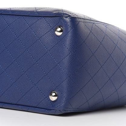 Chanel Grained Calfskin Small CC Pocket Tote Blue 12 of 12