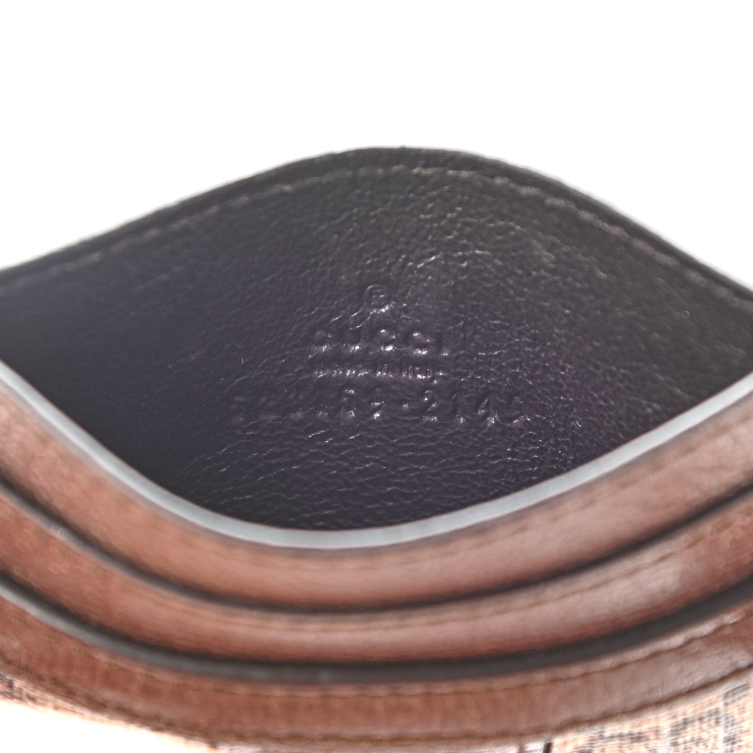 Gucci GG Supreme Monogram Ophidia Card Holder Brown 6 of 7