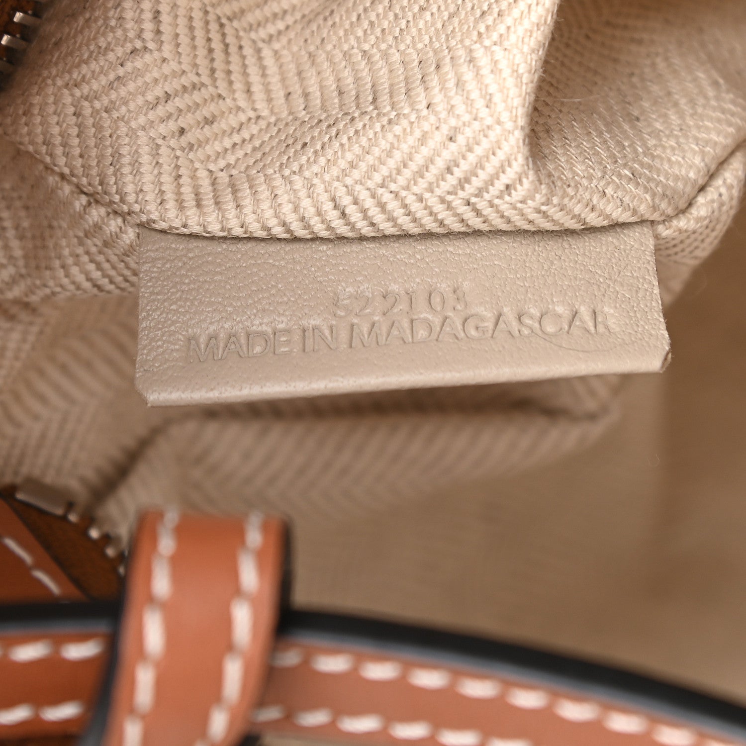 Loewe Raffia Crossbody Bag Natural Tan 7 of 9