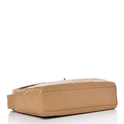Chanel Caviar Quilted Flap Shoulder Bag Beige 4 of 13