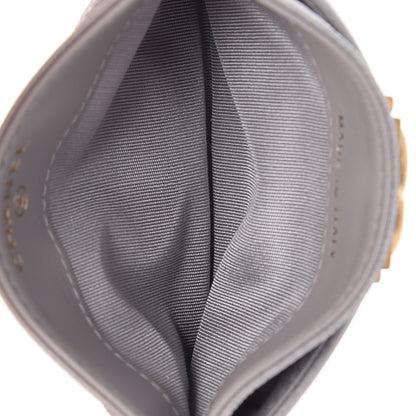 Chanel Caviar Quilted Boy Card Holder Grey 6 of 9