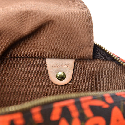 Louis Vuitton Monogram Graffiti Speedy 30 Orange 6 of 13