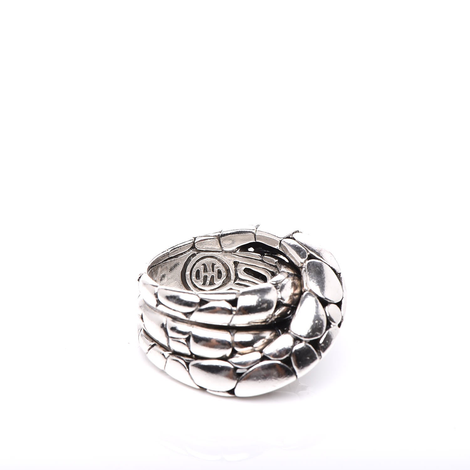 John Hardy Sterling Silver Kali Silver Twist Ring 54 7 6 of 6