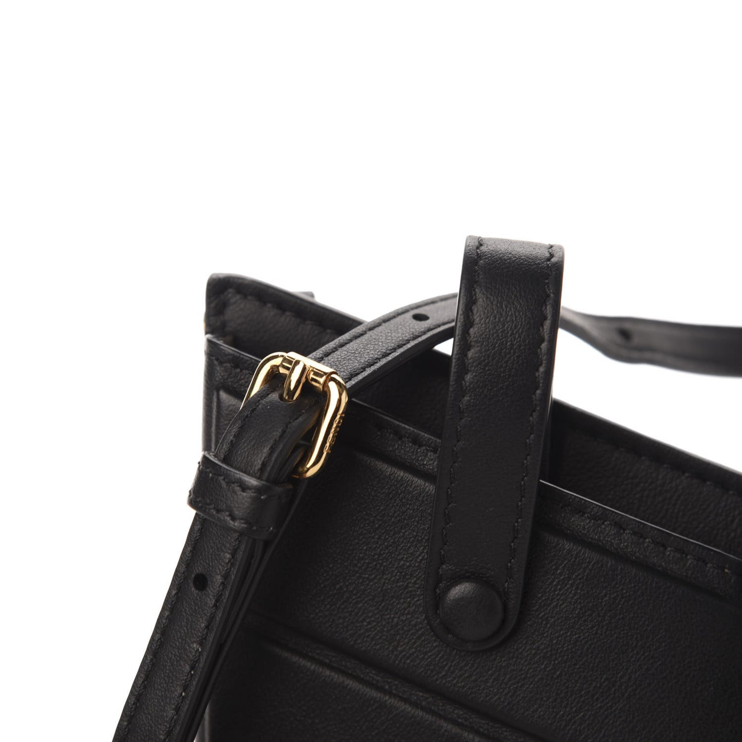 Vitello Grace 3 Pocket Mini Crossbody Bag Matte Black
