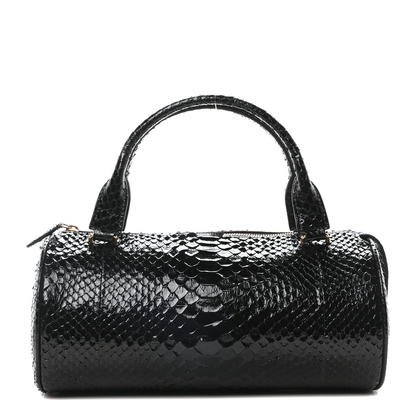 Snakeskin Edith Bag Black