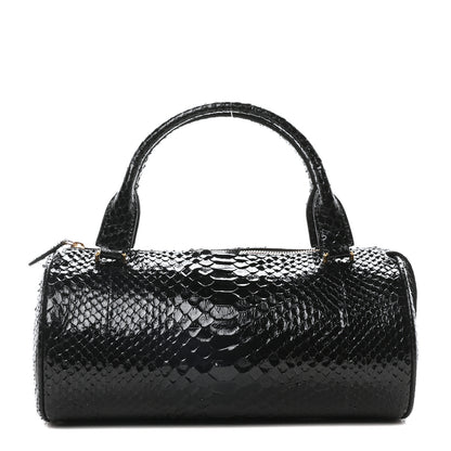 The Row Snakeskin Edith Bag Black 1 of 9