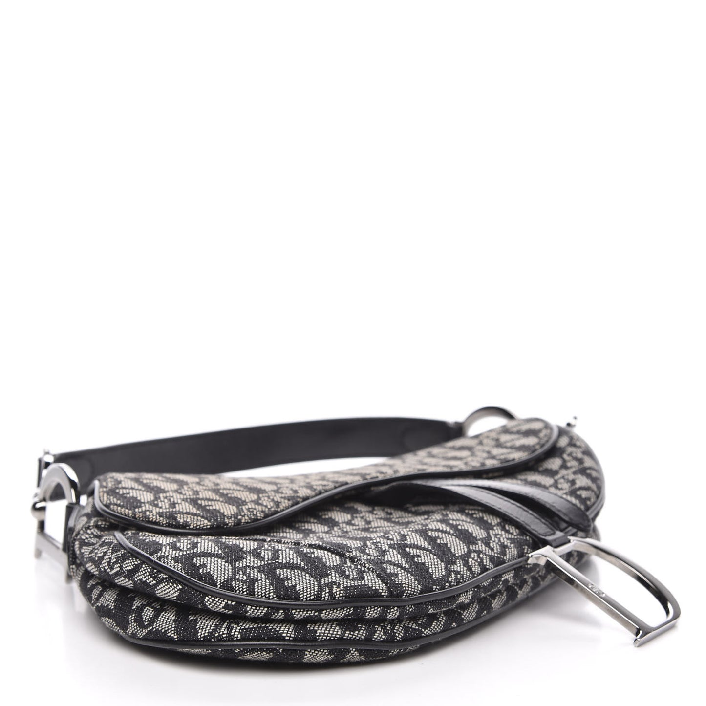 Monogram Saddle Bag Black