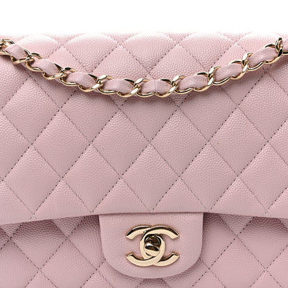 Chanel Caviar Quilted Medium Double Flap Light Pink 8 of 11