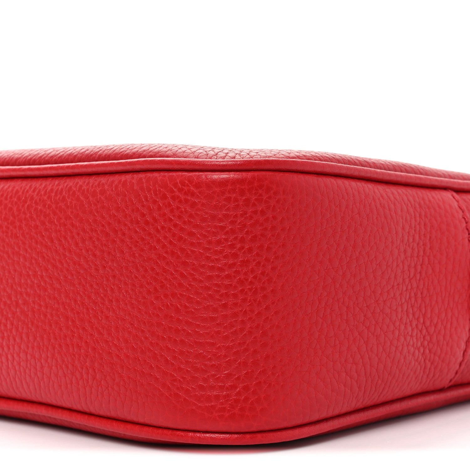 Gucci Pebbled Calfskin Small Soho Disco Bag Vibrant Red 10 of 11