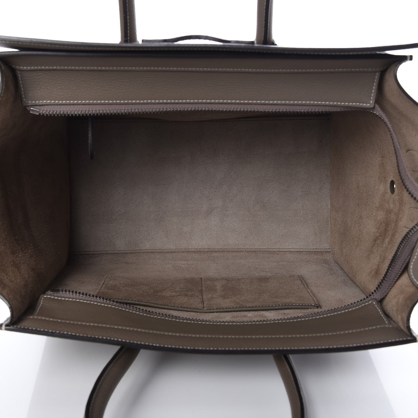 Drummed Calfskin Mini Luggage Souris
