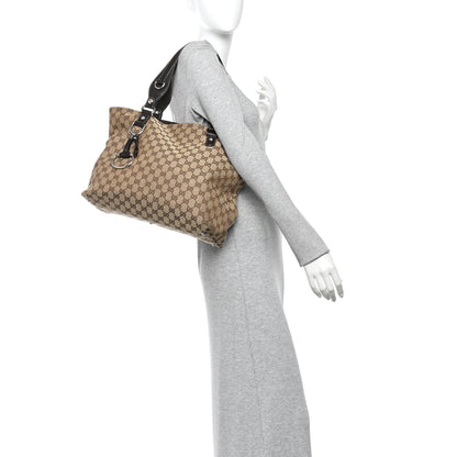Gucci Monogram Medium Icon Bit Tote Dark Brown 2 of 10