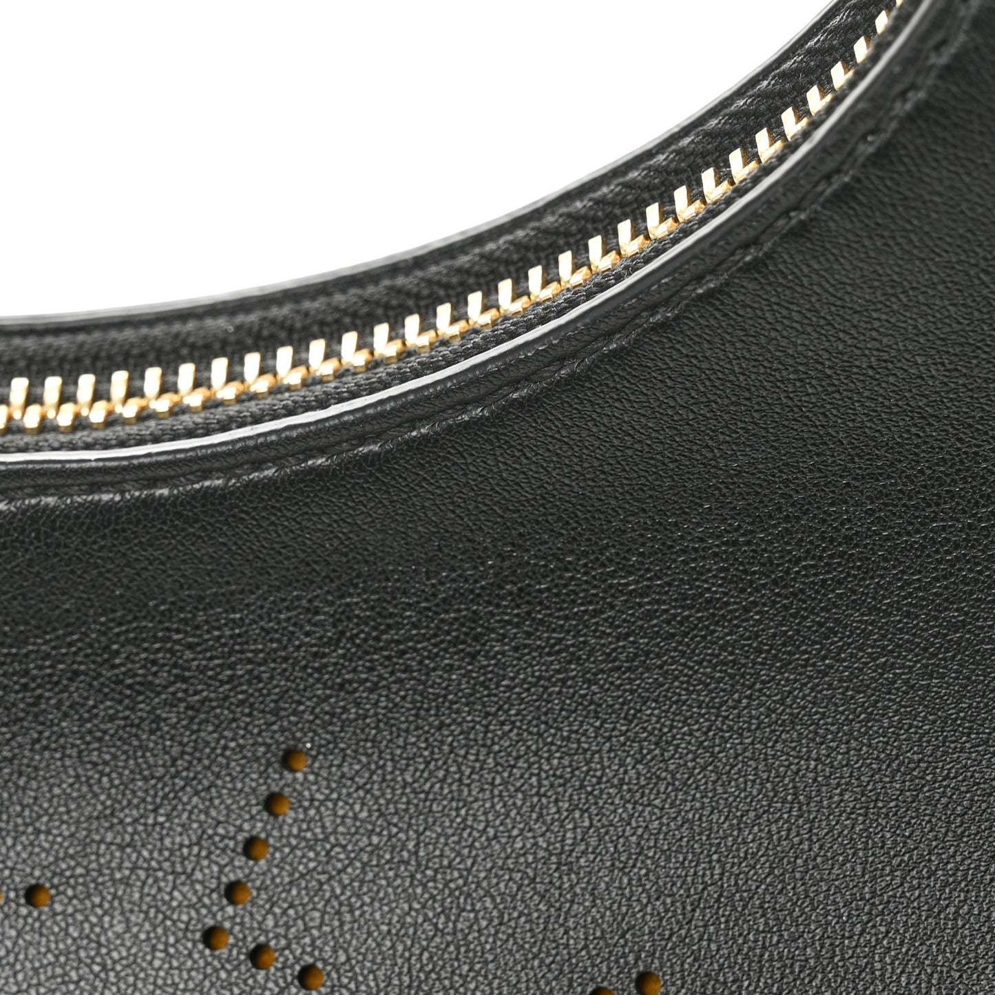 Eco Alter Nappa Perforated Logo Small Hobo Black