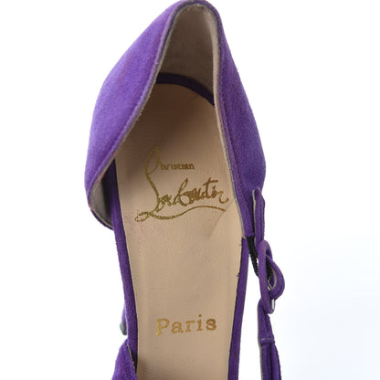 Christian Louboutin Suede Drapiday 120 Pumps 40.5 Violet 7 of 10