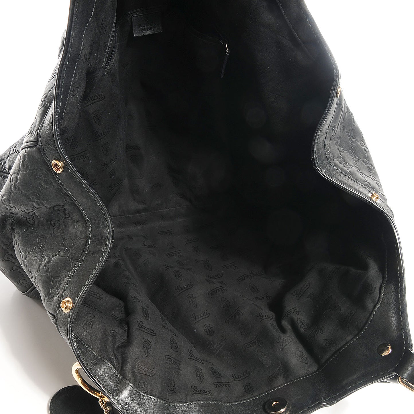 Guccissima Large Sukey Tote Black