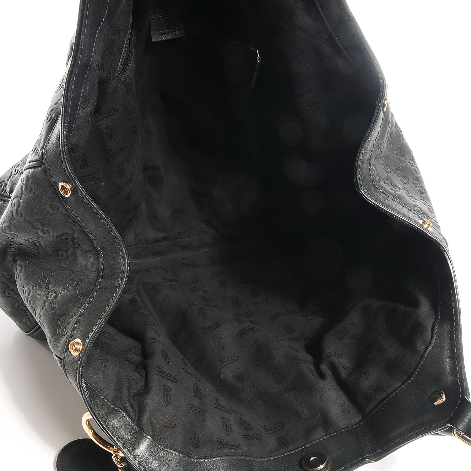 Gucci Guccissima Large Sukey Tote Black 5 of 8