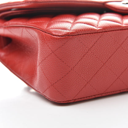 Chanel Caviar Quilted Medium Double Flap Red 9 of 12