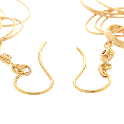 Roberto Coin 18K Yellow Gold Diamond Mauresque Circle Drop Earrings 3 of 3
