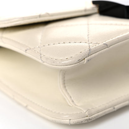 Chanel Sheepskin Quilted Mini Beauty Lock Flap White 8 of 23