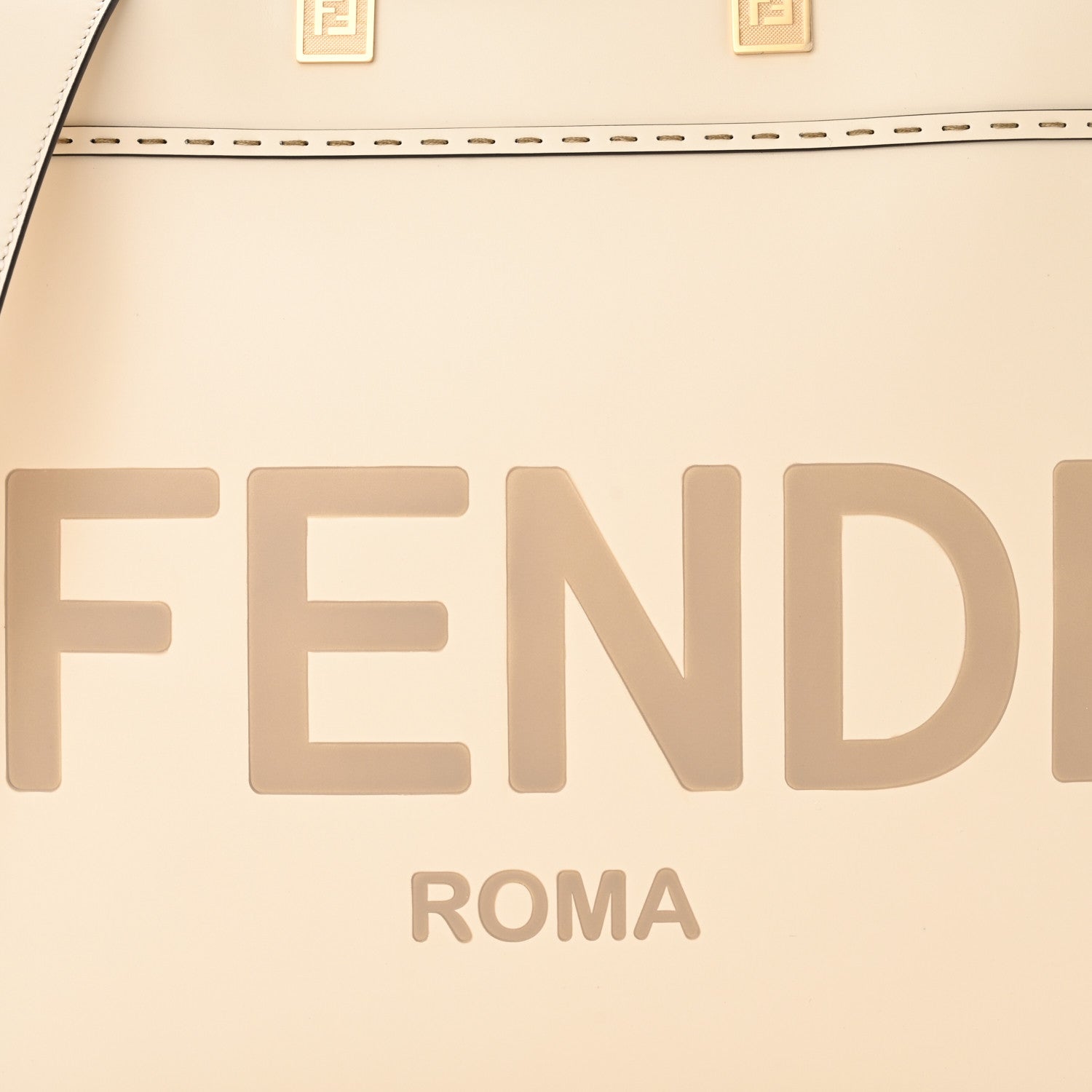 Fendi Vitello King Plexiglass Medium Fendi Sunshine Shopper Tote White Ice 7 of 9