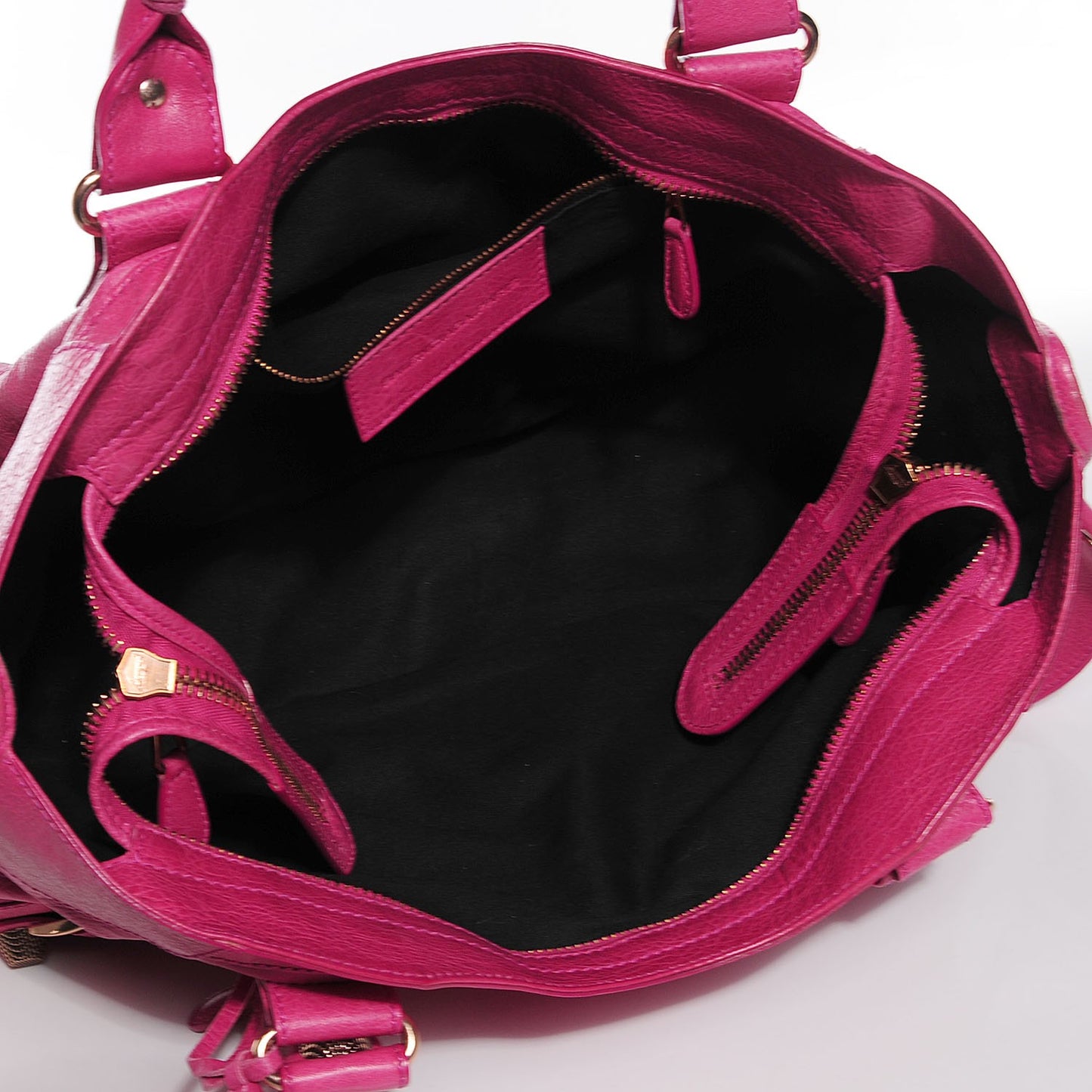 Agneau Giant 21 Rose Gold Hardware Part Time Cyclamen Fucsia