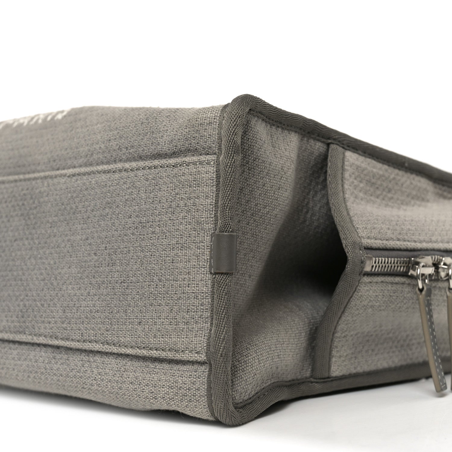 Chanel Denim Deauville Bowling Bag Grey 10 of 10