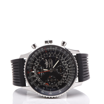 Breitling Stainless Steel Rubber 46mm 1884 Chronometre Navitimer Automatic Watch Black A2135024 3 of 8