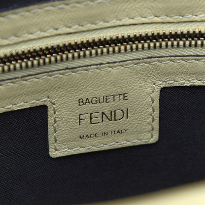 Fendi Nappa FF 1974 Embossed Large Baguette Banana 6 of 13